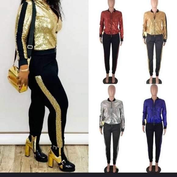 Women Sequin zip up 2 pcs - Picture 10 of 10